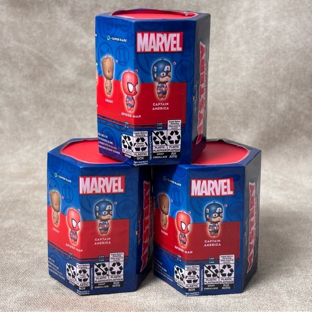 Lot of 3 Hallmark Marvel Super Heroes Series 2 Mystery Christmas Ornaments
